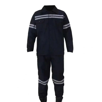 Sweat-absorbent Work Attire High Visibility Workwear Set Reflective Jacket Pants Trousers for Safety Welding Repairman Uniform-KarWorkwear