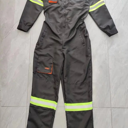 Work Overalls Men's Working Coverall Welding Suit Car Repairman Uniforms Workshop Mechanical Jumpsuit Hi Vis Safe Work Clothing-KarWorkwear