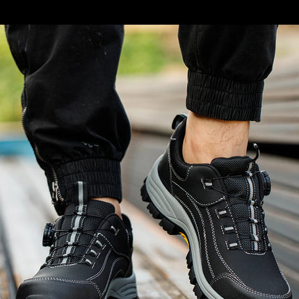 Men's Steel Head Safety Shoes Puncture And Smash Resistant Lightweight Sole Breathable Upper for Outdoor Workshop Work Shoes