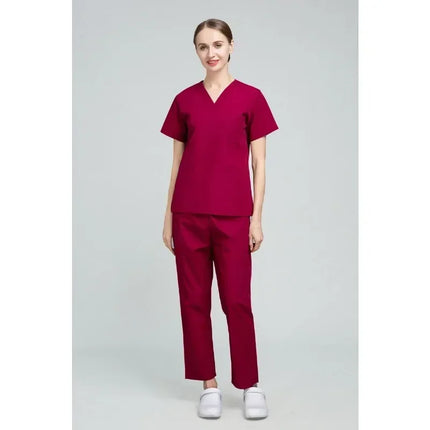 High Quality Scrubs Medical Uniforms Women Nurse Uniform Thin Breathable Medical Scrub Tops Elastic Scrubs Pants Doctor Workwear-KarWorkwear