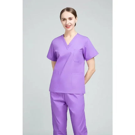 High Quality Scrubs Medical Uniforms Women Nurse Uniform Thin Breathable Medical Scrub Tops Elastic Scrubs Pants Doctor Workwear-KarWorkwear