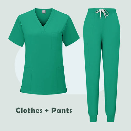New Nurse Uniform Woman Hospital Doctor 's Medical Sweatshirt Nursing Pants Unisex Workshop Uniforms Beauty SPA Work Clothes
