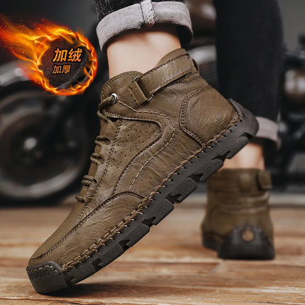 Loafers Ankle Boots Male Sneakers Sports and Leisure Casual Sneaker Leather Shoes Men's Casual Shoes Work Boots for Men Fashion-KarWorkwear