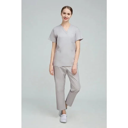 High Quality Scrubs Medical Uniforms Women Nurse Uniform Thin Breathable Medical Scrub Tops Elastic Scrubs Pants Doctor Workwear-KarWorkwear