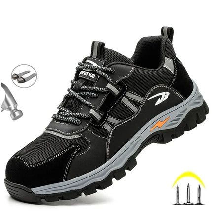 Latest 2023 Steel Toe Cap Climbing Shoes Indestructible Anti Nail Safety Work Shoes Anti Smashing Male Footwear Boots-KarWorkwear