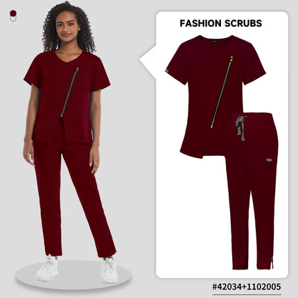 Pet Grooming Institutions Sets Beauty Salon Clothes Scrubs Clothes High Quality Spa Uniforms Fashion V-Neck Working Clothes-KarWorkwear