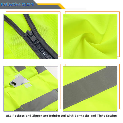 Custom Your Text Logo Reflective Safety Vest Multi-pocket Traffic Vest Railway Coal Miners Uniform Breathable Security Uniform-KarWorkwear