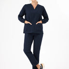 Navy Blue-Long / 2XL