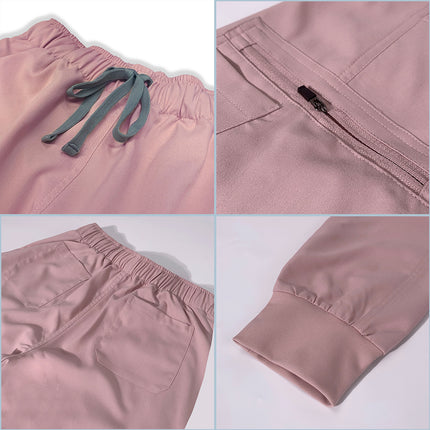 Medical Scrubs Set Women Stretch Work Uniforms Easy Fit Scrubs Tops Pants Jogger Set Hospital Nurse Uniform Dentist Overalls XXL-KarWorkwear