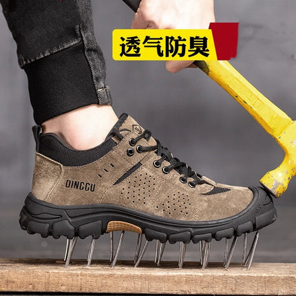 New Indestructible Shoes Work Sneakers Steel Toe Cap Safety Shoes Men Boots Anti-smash Anti-puncture Work Boots Security-KarWorkwear