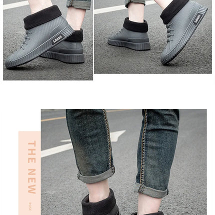 Men Women Short Tube Rain Boots Kitchen Anti-slip Rain Shoes Summer Ankle Outdoor Winter Car Washing Fishing Waterproof Shoes