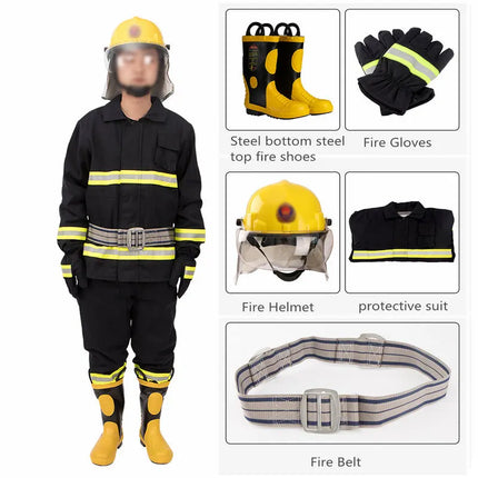 Professional firefighter uniform fire resistant suits fireproof racing suit Fireman Garments-KarWorkwear