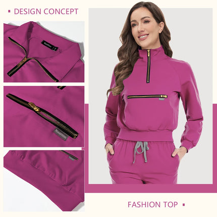 Summer Autumn Winter Long Sleeve Workwear Medical Scrub Set Nursing Uniform Nurse Surgical Uniform Beauty Clothes Women Workwear