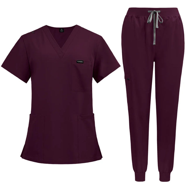 Multilcolors Hospital Medical Scrub Suits Uniform Women Men Scrubs Set Beauty Work Clothes Nurse Accessories Dental Surgery Suit-KarWorkwear