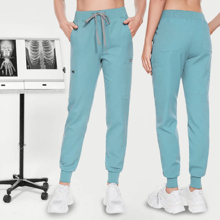 Jogger Pant Women Scrub Medical Nurse Work Bottoms Unisex Wholesale Slim Fit Fashion Stretch Trousers Clinic Doctor Nursing Pant-KarWorkwear