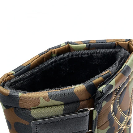 Work Boots for Men Waterproof 2025 Spring New Non-slip Fishing Boots Comfortable Farm Men Boots Winter Plus Cotton Rain Boots