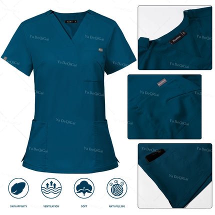 Purple Operating Room Clothes Medical Uniforms Scrubs Set Hospital Working Scrubs Set Medical Nurse Dental Surgery Suit Workwear-KarWorkwear