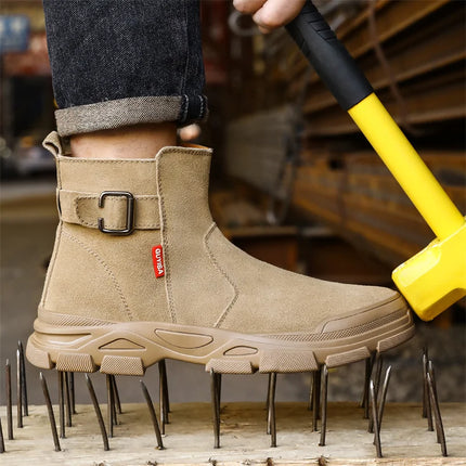 Scald-proof Electric Welding Shoes Plastic Toe Work Shoes Insulated Electrician Shoes Indestructible Industrial Male Wear Boots-KarWorkwear