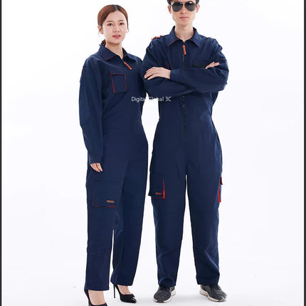 2023 Work Overall Uniform Men Women Working Coveralls Welding Suit Car Repair Workshop Mechanic Plus Size Clothes-KarWorkwear