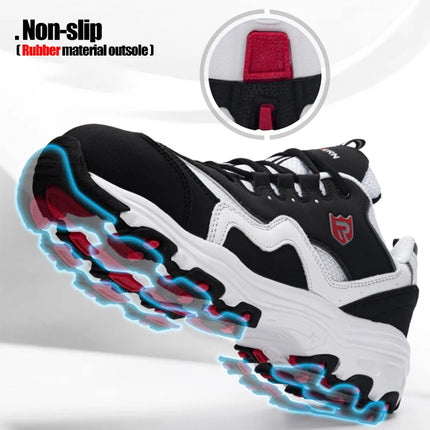 LARNMERN Men's Safety Shoes Work Shoe Steel Toe Comfortable Lightweight Breathable Anti-smashing Anti-puncture Construction Shoe-KarWorkwear