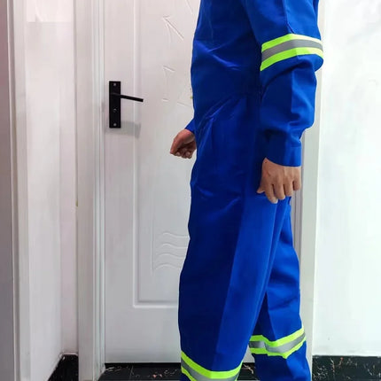 Work Overalls Men's Working Coverall Welding Suit Car Repairman Uniforms Workshop Mechanical Jumpsuit Hi Vis Safe Work Clothing-KarWorkwear