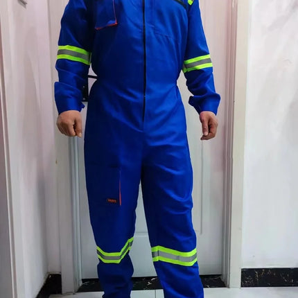 Work Overalls Men's Working Coverall Welding Suit Car Repairman Uniforms Workshop Mechanical Jumpsuit Hi Vis Safe Work Clothing-KarWorkwear