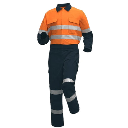 100% Cotton Work Coveralls Uniform Men Reflective Working Coveralls Welding Suits Car Repair Workshop Mechanic