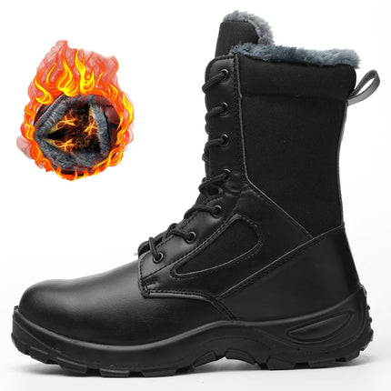 Men Work & Safety Boots Outdoor Boots Puncture-Proof work Shoes Anti-smash Desert Combat Boots Protective Shoes Steel Toe Boots-KarWorkwear