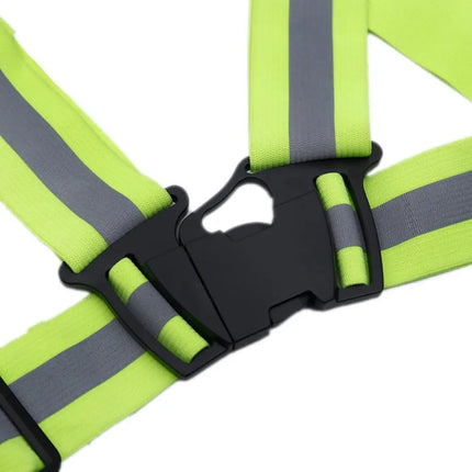 Reflective Safety Vests Lightweight Adjustable Elastic Vest Jacket Hi Vis Reflective Strips for Traffic Control Running Cycling