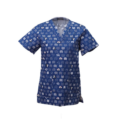 Pet Clinic Vet Work Uniforms Women Nurse Accessories Animal Printed Hospital Doctor Nursing T-Shirt Medical Scrubs Clothes Tops-KarWorkwear