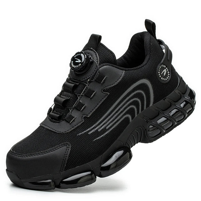 Rotating Button Safety Shoes Men Work Sneakers Indestructible Shoes Puncture-Proof Protective Shoes Work Boots Steel Toe Shoes