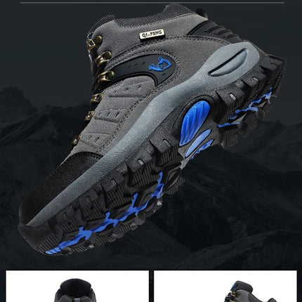 Trendy Classic Men Ankle Boots Wear Resisting Hiking Shoes Cow Suede Men Boot Comfortable Walking Sneaker For Man Tactical Shoes