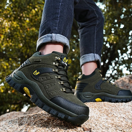 Trendy Classic Men Ankle Boots Wear Resisting Hiking Shoes Cow Suede Men Boot Comfortable Walking Sneaker For Man Tactical Shoes