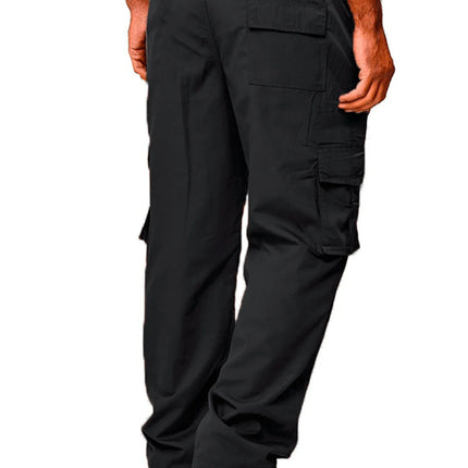 Men's Cargo Pants Sweatpants Outdoor Loose Straight Long Trousers Summer Casual Multi-Pocket Durable Workwear Male Trousers