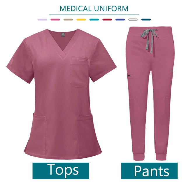 Nurse Uniform Woman Hospital Doctor Men's Medical Sweatshirt  Nursing Pants Unisex Workshop Uniforms Beauty SPA Work Clothes New-KarWorkwear