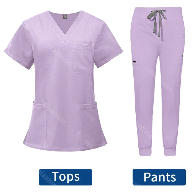 Wholesale Hospital Working Scrubs Set Operating Room Scrubs Medical Uniform Medical Supplies Workwear Dental Surgery Nurse Suits-KarWorkwear