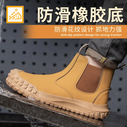 Scald-proof Electric Welding Shoes Plastic Toe Work Shoes Insulated Electrician Shoes Indestructible Industrial Male Wear Boots-KarWorkwear