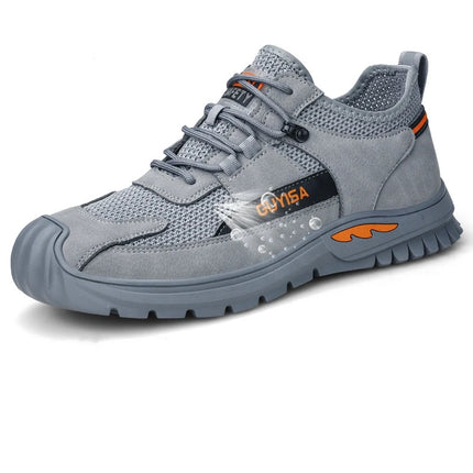 New Indestructible Shoes Work Sneakers Steel Toe Cap Safety Shoes Men Boots Anti-smash Anti-puncture Work Boots Security-KarWorkwear