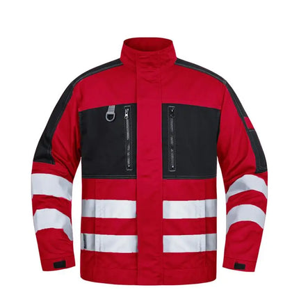 2026 New Work Clothes Men Construction Reflective Safety Coveralls Welding Suit Car Repair Workshop Mechanic Plus Size Clothes