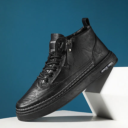 Men's boots four seasonal outdoor workwear boots male casual boots fashion soft sole comfortable leather sports boots men's shoe