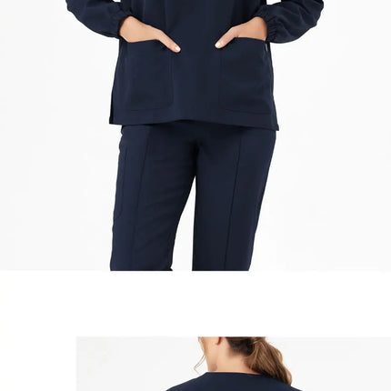 Unisex Medical Scrubs Set New Heat Preservation Thermostatic Fabric Nursing Robe Suit for Winter  Paramedic Coveralls Uniforms