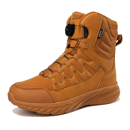 Large Outdoor Training Boots Men's Mountaineering Hiking Boots High Top Rotating Buckle Fashion Camouflage Sports Shoes-KarWorkwear