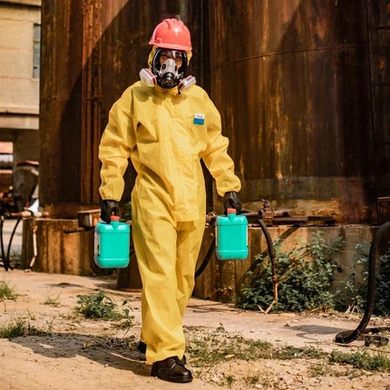 Chemical Work Coverall Protective Suit Hazardous Chemicals Liquid Proof Sulfuric Acid And Alkali Resistant Protection Clothing