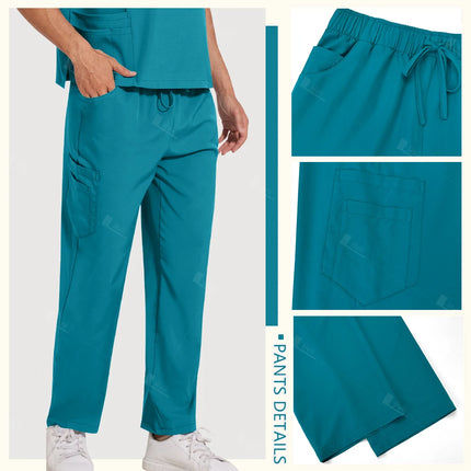 Surgical Uniforms Lab Workwear Clothes Nurse Scrubs Set Men Nurse Accessories Medical Uniform Surgical Dental Clinical Top Pants-KarWorkwear