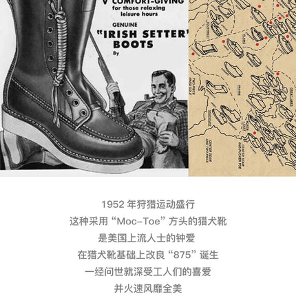 Maden Vintage 875 Ankle Boots Durable Leather High-top Shoes For Men Winter Round Toe Cowboy Boots Safety Work Shoes-KarWorkwear