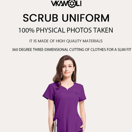 Women's Hospital operating room Work Uniform Elastic and Comfortable Surgical Clothing scrubs suit medical Beauty lab uniforms-KarWorkwear