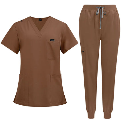 Multilcolors Hospital Medical Scrub Suits Uniform Women Men Scrubs Set Beauty Work Clothes Nurse Accessories Dental Surgery Suit-KarWorkwear
