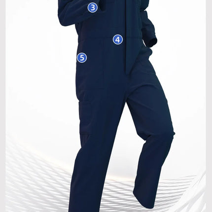 Autumn Worker One-piece Jumpsuit Overall Long Sleeve Factory Workshop Mechanical Auto Repairmen Painter Working Uniform Coverall
