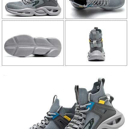 Luminous Steel Toe Boots For Men Non-slip Work Boots Indestructible Shoes Kitchen Restaurant Safety Boots Male Footwear 36-48-KarWorkwear