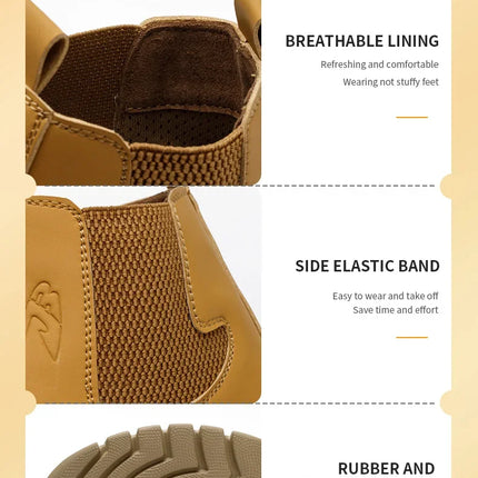 Waterproof Safety Wrok Boots For Men Steel Toe Cap Lightweight Indestructible Industry Chelsea Boots Puncture-Proof Footwear-KarWorkwear